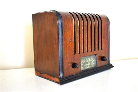 Artisan Handcrafted Wood 1936 Kadette Model 76 Vacuum Tube Am Radio Cu