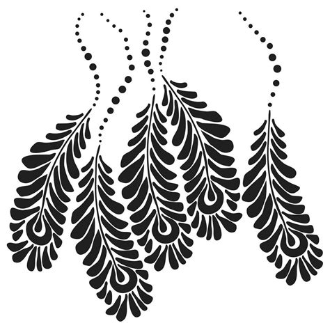peacock feather template printable