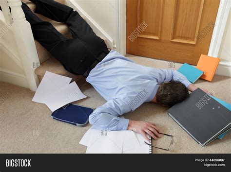 Business Man Falling Down Stairs Image And Photo Bigstock