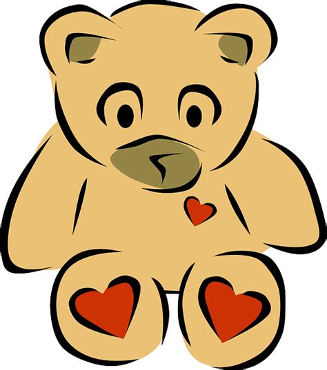 Teddy Bear Cuddle Free Vector Graphic On Pixabay