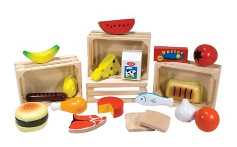 Wooden Food Set 21 Piece Play Therapy Toys