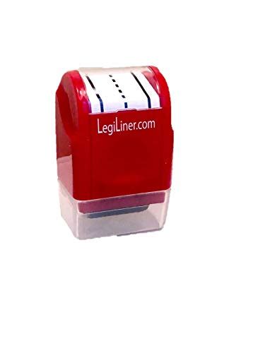 Legiliner 3 4 Dashed Handwriting Line Rolling Self Inking Stamp