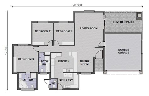 Need something smaller than a 3. 3 Bedroom / 3 Bathroom (PL0027B) - KMI Houseplans