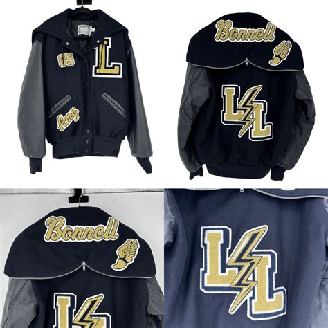Delong 90s Letterman Wool Varsity Jacket Snap Front S Gem