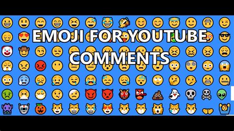 Emoji For Youtube Comments Part 1 Youtube