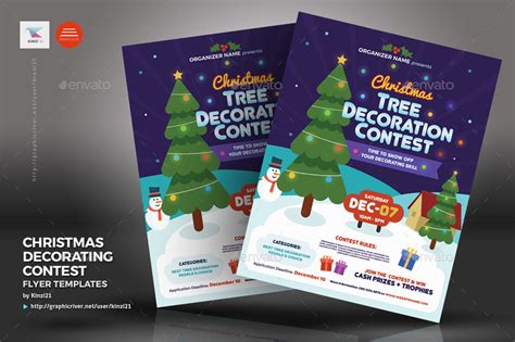 Door Decorating Contest Flyer Template Two Birds Home