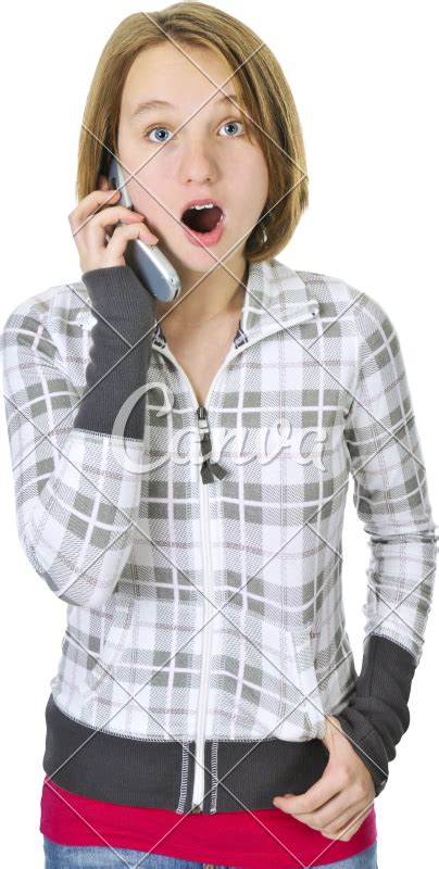 Teenage Girl Talking On Phone Photos By Canva