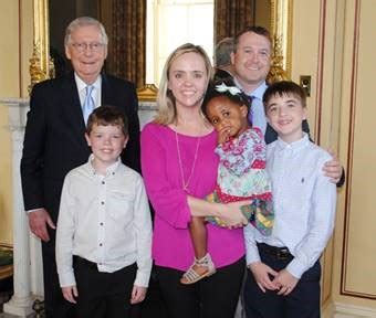 The political positions of mitch mcconnell are reflected by his united states senate voting record, public speeches, and interviews, as well as his actions as senate majority and minority leader. McConnell Welcomes Kentucky Family to U.S. Capitol as ...