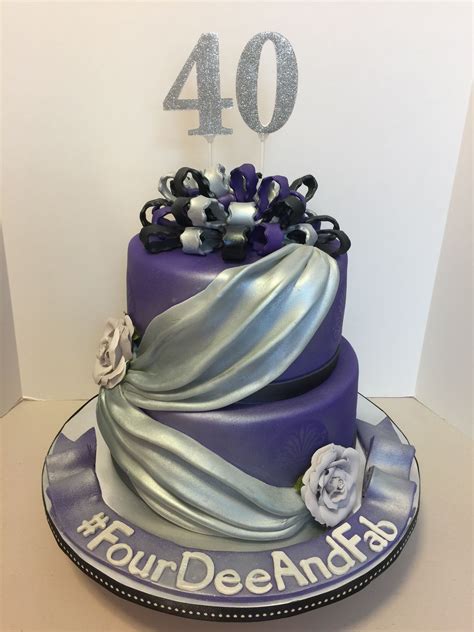 40th Birthday Cake | 40th birthday cakes, Custom cakes, Cake