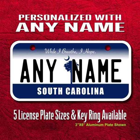 South Carolina 300 Year License Plate