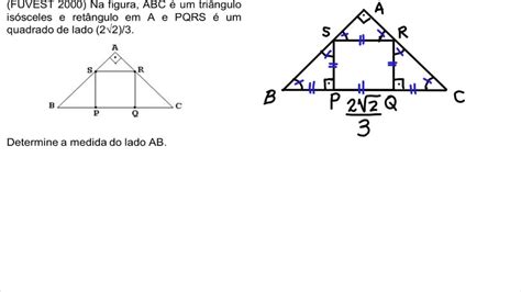 Semelhança De Triângulos Com Teorema De Pitágoras Youtube