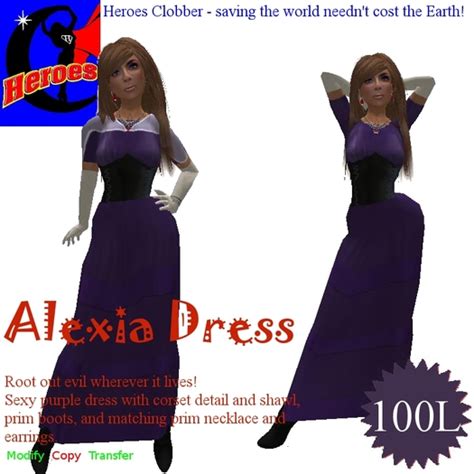 second life marketplace heroes clobber alexia inspired by alexia ashford of resident evil