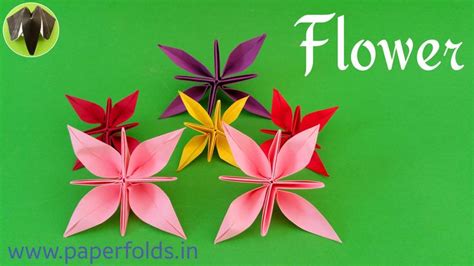 Origami Tutorial To Make A Beautiful Paper Flower Paper Flowers