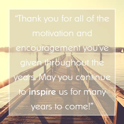 We've found several retirement quotes and sayings that will fit their personality. Sample Employee Appreciation Messages for Years of Service ...