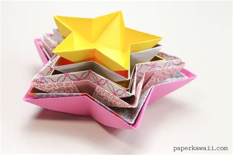 Origami Star Bowl Instructions | Diy origami, Origami stars, Origami easy