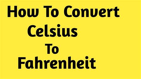 Easy way how to convert degrees in fahrenheits into celsius and reverse too. CONVERT CELSIUS TO FAHRENHEIT AND FAHRENHEIT TO CELSIUS ...