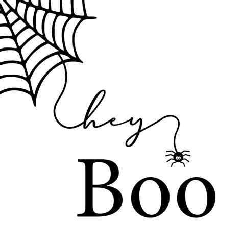 Hey Boo Autumn Halloween Fall Sign Etsy