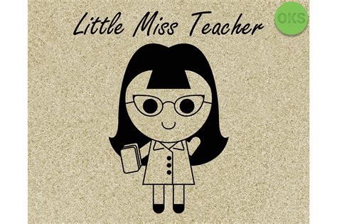 little miss teacher graphic by crafteroks · creative fabrica