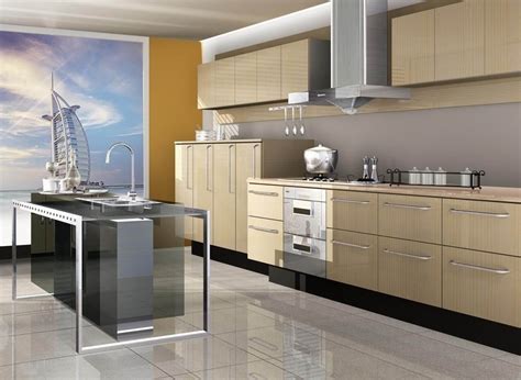 Contemporary melamine kitchen cabinets in pier finish. China Melamine Kitchen Cabinets (Baldwin) - China Kitchen ...
