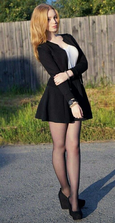 pantyhose skirt pantyhose girls black pantyhose hot outfits skirt outfits stylish outfits