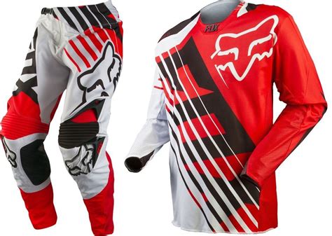 Fox Racing Mx Gear Set 360 Savant Red White Gear Pants 28 Medium Jersey