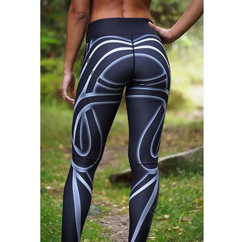 buy yoga leggings women sports gym yoga workout mid waist running pants fitness