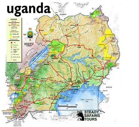 Detailed Map Of Uganda