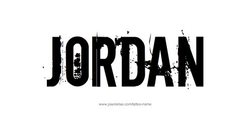 jordan name tattoo designs