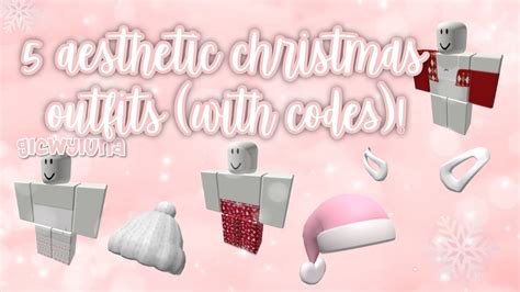5 Aesthetic Christmas Outfits W Codes Roblox Bloxburg Youtube