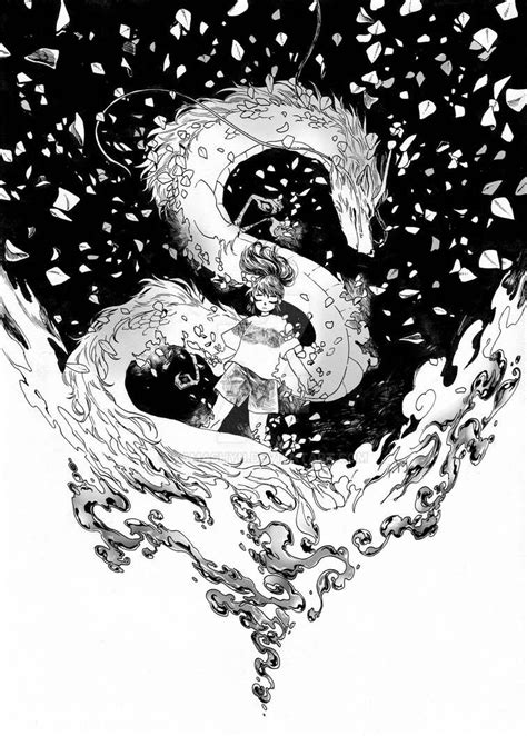 Spirited Away By Yamashyn On Deviantart Black And White Art Drawing Black And White