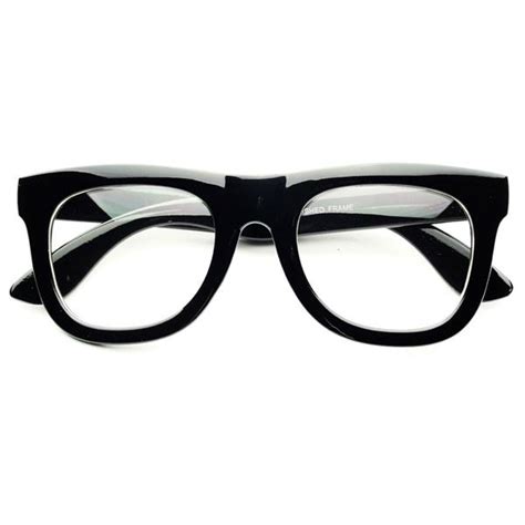 clear lens thick framed retro fashion wayfarer glasses eyeglasses black w411 ebay