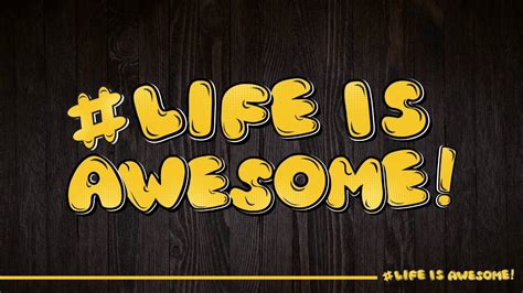 Life Is Awesome Official Lyrics Video Lifeisawesome Youtube