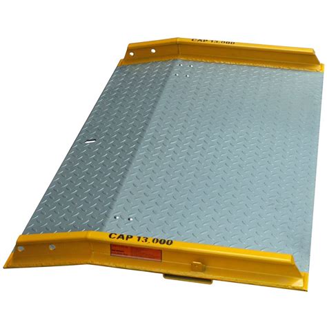 Steel Dock Board With Handles And Side Curbs 13000 Lbs Capacity Mr