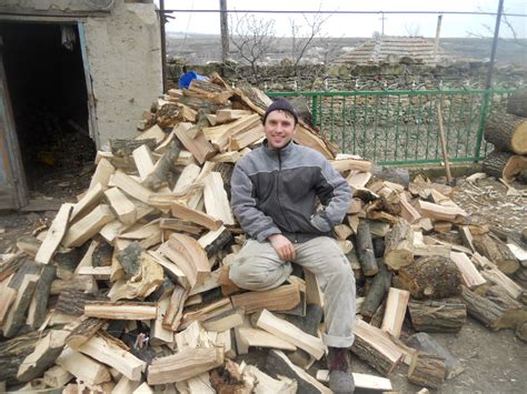 Did you scroll all this way to get facts about round wood piling? Warren's Moldovan Way: Wood Pile and Pizza