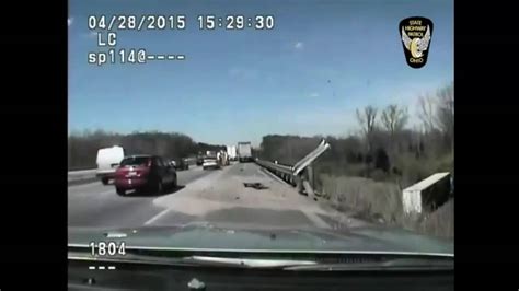 Audio Captures Ohio State Trooper Saving Truck Drivers Life Osp Trooper Saves Crash Victims Life