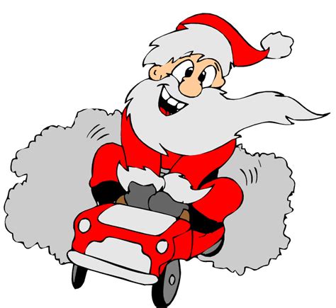 Santa In A Car Clipart Clip Art Library