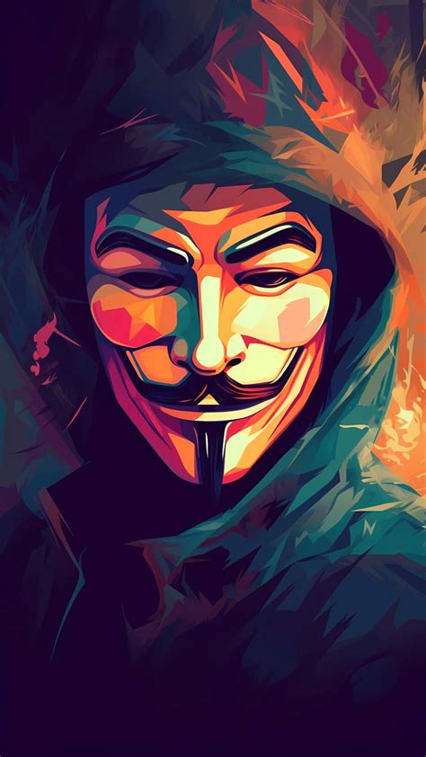 Anonymous Mask Art Iphone Wallpaper 4k Iphone Wallpapers