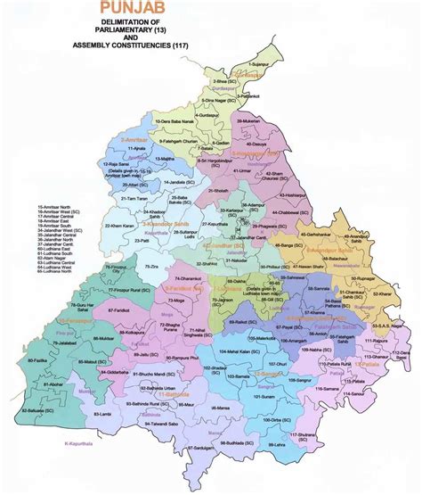 Detailed Map Of Punjab Mapsofnet