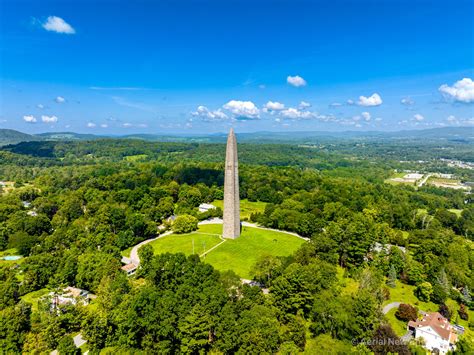 Bennington Battle Monument 1 Bennington Vt — Aerial New England