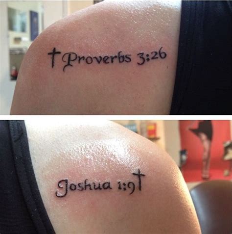 Joshua 1 9 cross tattoo. "For The Lord will be your confidence" -Proverbs 3:26 "Be strong and courageous, do not be ...