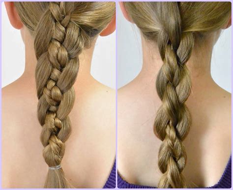 Lace Braid Into A 4 Strand Braid Babes In Hairland