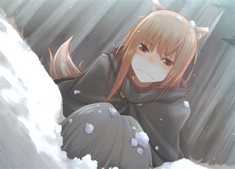Wallpaper Fantasy Art Anime Girls Snow Holo Spice And Wolf