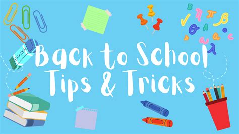 Back To School Tips And Tricks