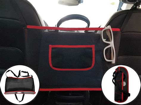 Car Net Pocket Handbag Holder Car Mesh Organizer Storage Netting Pouch For Driver Handbag