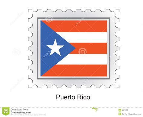 Flag Of Puerto Rico Stock Illustration Illustration Of East 3876793