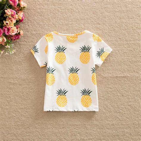 Maybe you would like to learn more about one of these? Fashion Cute Baby Girls Kids t Shirts Pineapple Print ...