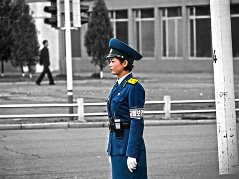 Traffic Police Woman In Pyongyang North Korea Xtra83 Flickr