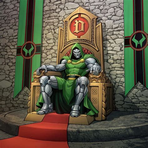 Dr Doom On The Throne By Patrickbrown On Deviantart Marvel Characters