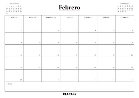 Tu Calendario De Febrero 2022 Para Imprimir Gambaran
