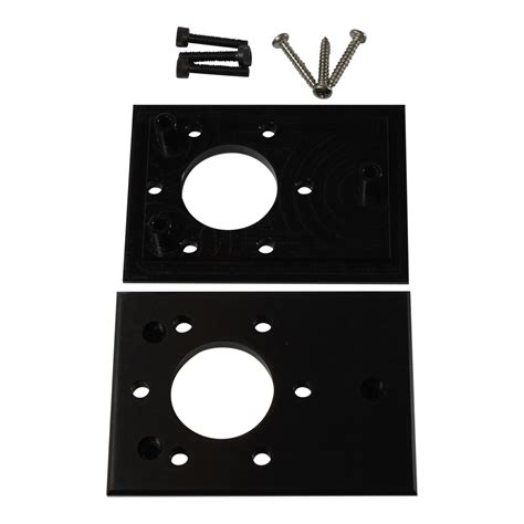 Black Jelco Tonearm Mounting Plate Armboard For Thorens Td 16x Models
